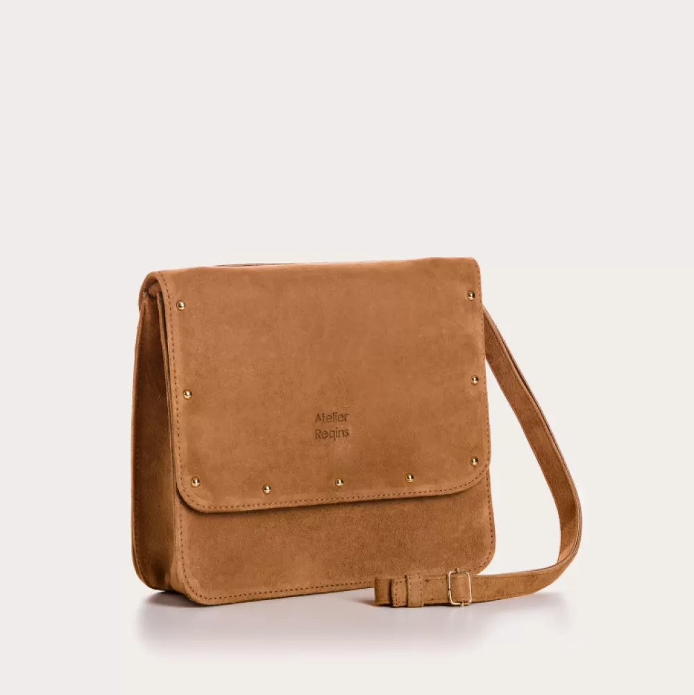 Femme Reqins Sac Cleo Rock Cuir Velours